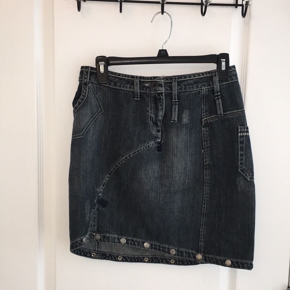 Stefanel Jeans Asymmetrical Skirt